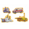 Set of Wooden Magnets Vehicles Ships Planes 20 pieces