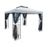 Gazebo TULIP 3x3m light grey