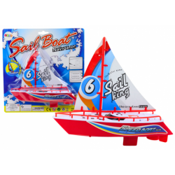 Floating Boat Battery Powered Water Toy Red