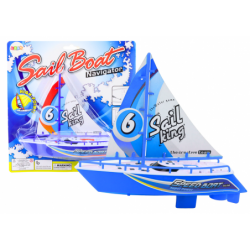 Floating Boat Battery Powered Water Toy Blue