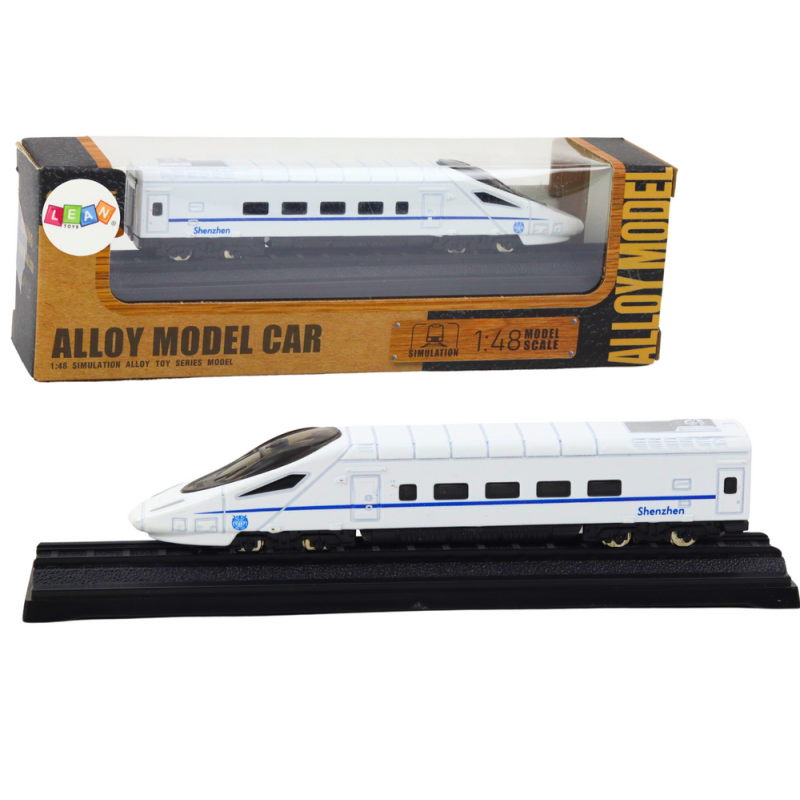 Collectible Model Train Wagon White 1:48 Metal