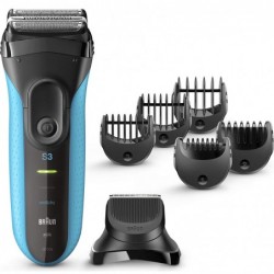 Braun Shaver with trimmer Series 3 Shave&Style 3010BT Operating time (max) 45 min Wet & Dry NiMH Black/Blue