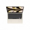 Apple MacBook Air Laptop 34.5 cm (13.6") Apple M M2 8 GB 256 GB SSD Wi-Fi 6 (802.11ax) macOS Monterey Beige