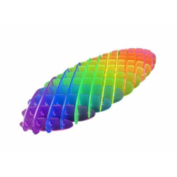 Rainbow Fidget Toy Transparent Anti-stress Colorful Flexible 12cm