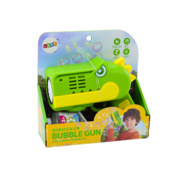 Green Dinosaur Light Bubble Gun
