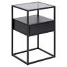 Nightstand RANDOLF 40x35xH60cm, black