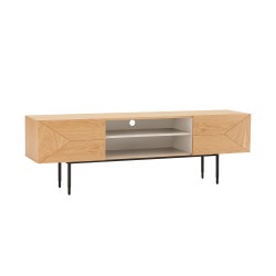 TV-table NATE 180x40xH58cm, oak