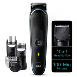 Braun MGK5445 All-in-one trimmer Cordless Number of length steps 13 Black/Blue