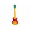 Toy Guitar for Children, Adjustable Strings, Red Reindeer