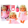 Doll In Light Pink Dress Peeing Bottle Rattle Sounds