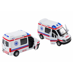 Ambulance Ambulance 1:32 Opening Doors Lights Sounds Drive White