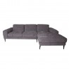 Corner sofa KRISTY RC, grey