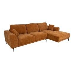 Corner sofa OLIVIA RC, brown