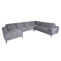 Corner sofa KRISTY RC+LC, grey