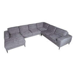 Corner sofa KRISTY RC+LC, grey