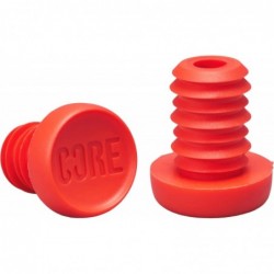 CORE Bar Ends (Red|Steel)