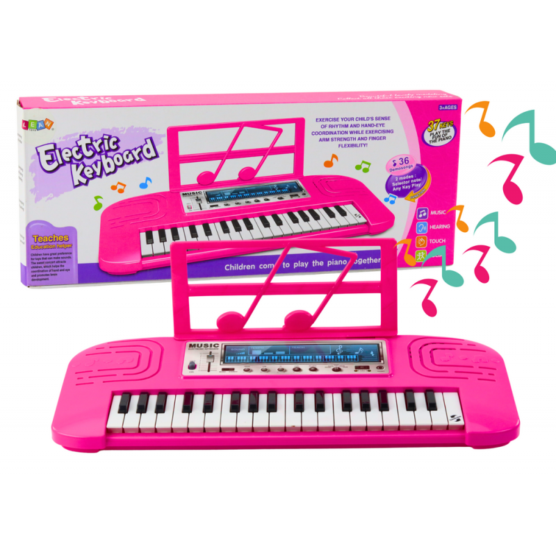 Electric Piano for Children, 36 Melodies, Pink