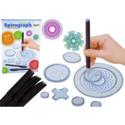 Geometric Set Spirograph Circles Pens Modeling clay 28 pcs
