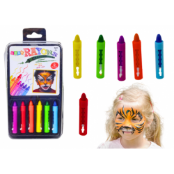 Set of 6 Colorful Face...