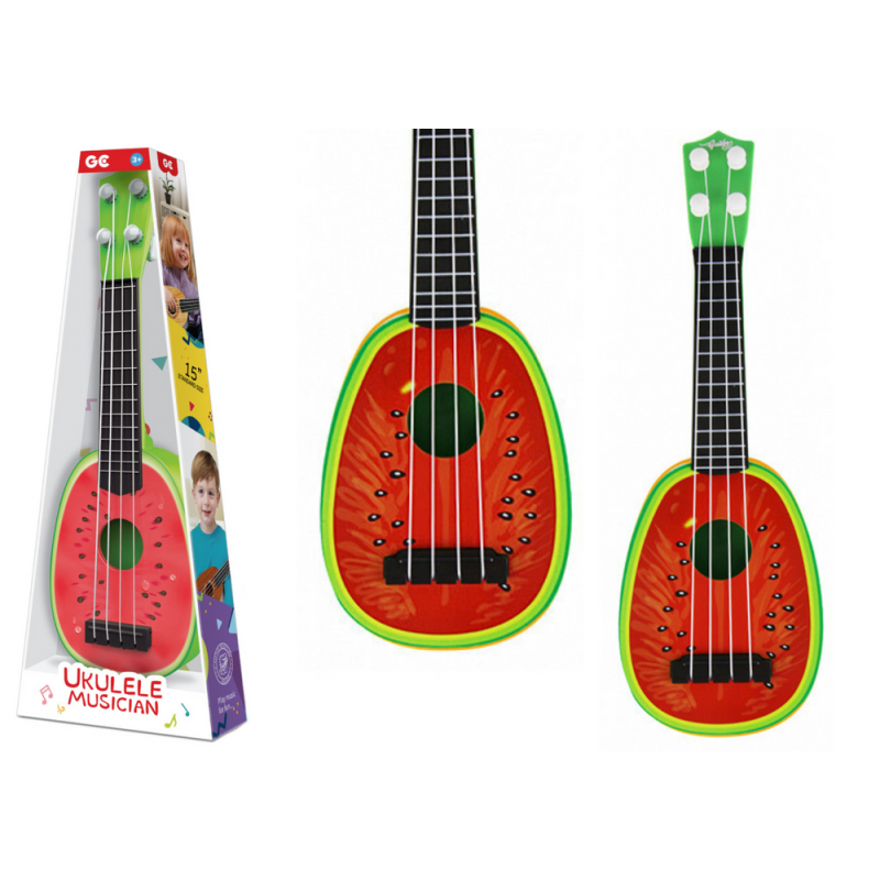 Children's Ukulele Mini Guitar 4 Strings Fruit Watermelon 15"