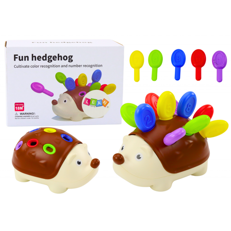 Sensory Hedgehog For Babies Colorful Number Sticks