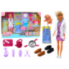 Anlily 4in1 doll Doctor Hairdresser Cook Animals Clothes Accessories