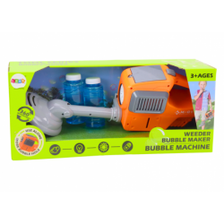 Soap Bubble Machine Lawn Mower Trimmer Two Liquids Orange