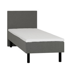 Couch LANDE 90x200cm, with headboard, grey