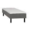 Couch LANDE 90x200cm, grey