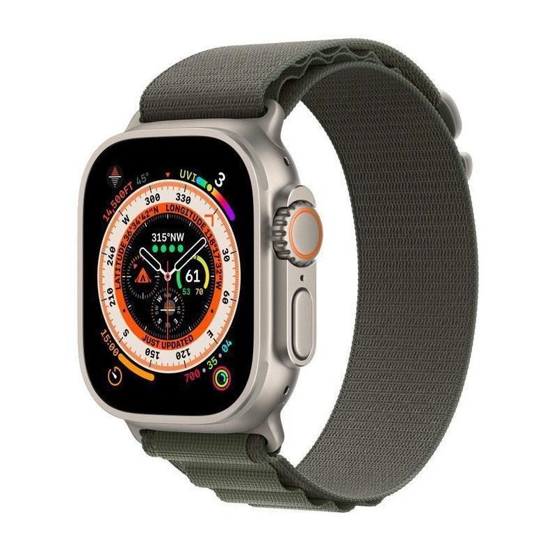 APPLE SMARTWATCH ULTRA 49MM GPS/TITANIUM/GREEN MNHJ3