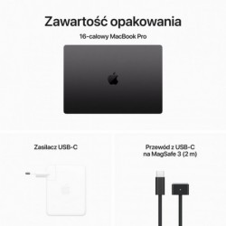 Apple MacBook Pro Apple M M3 Max Laptop 41.1 cm (16.2") 48 GB 1 TB SSD Wi-Fi 6E (802.11ax) macOS Sonoma Black