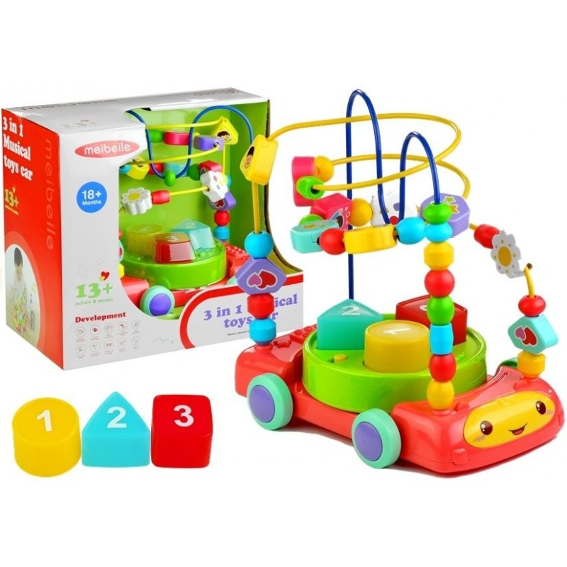 Colorful Jumble Development Toy 3in1 Musical Car