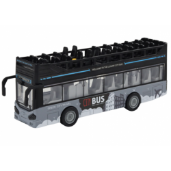 City Bus Double-Decker 1:16 Drive Lights Sounds Black