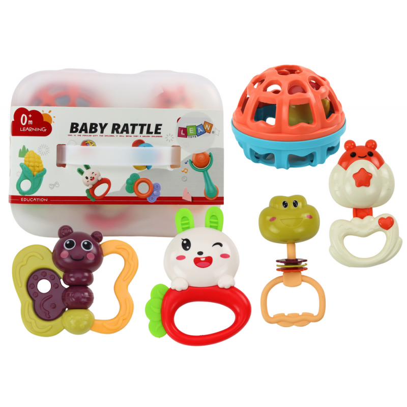 Rattle Toy Set for Toddlers in a Box 5 Pcs