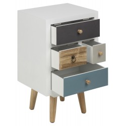 Nightstand THAIS 36x30xH59cm, white