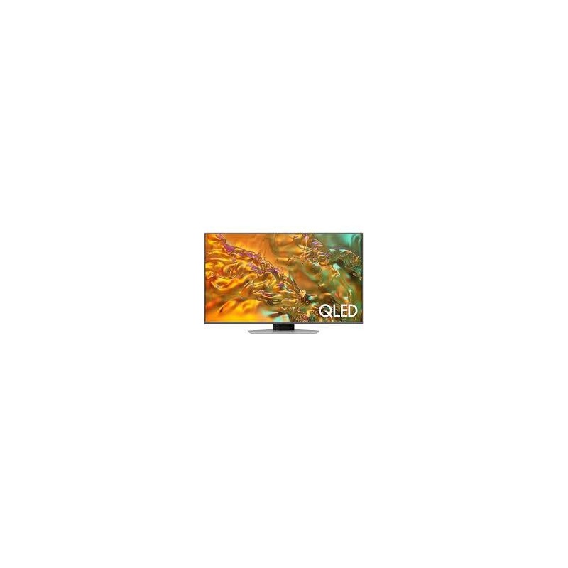 TV Set SAMSUNG 55" 4K/Smart QLED 3840x2160 Wireless LAN Bluetooth Tizen Silver QE55Q80DATXXH