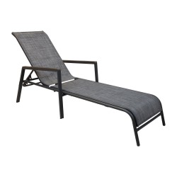 Deck chair DELGADO grey