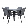 Garden furniture set DELGADO table and 4 chairs