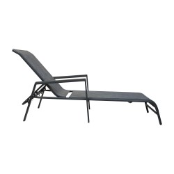 Deck chair DELGADO grey