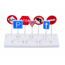 Lora Tow Truck Race Track 2in1 Lights Sounds Signs Cars Blue