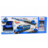 Lora Tow Truck Race Track 2in1 Lights Sounds Signs Cars Blue