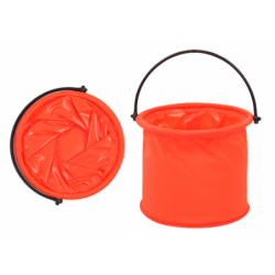 Folding Bucket Multifunctional PVC For Water Orange