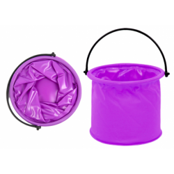 Folding Bucket Multifunctional PVC For Water Purple