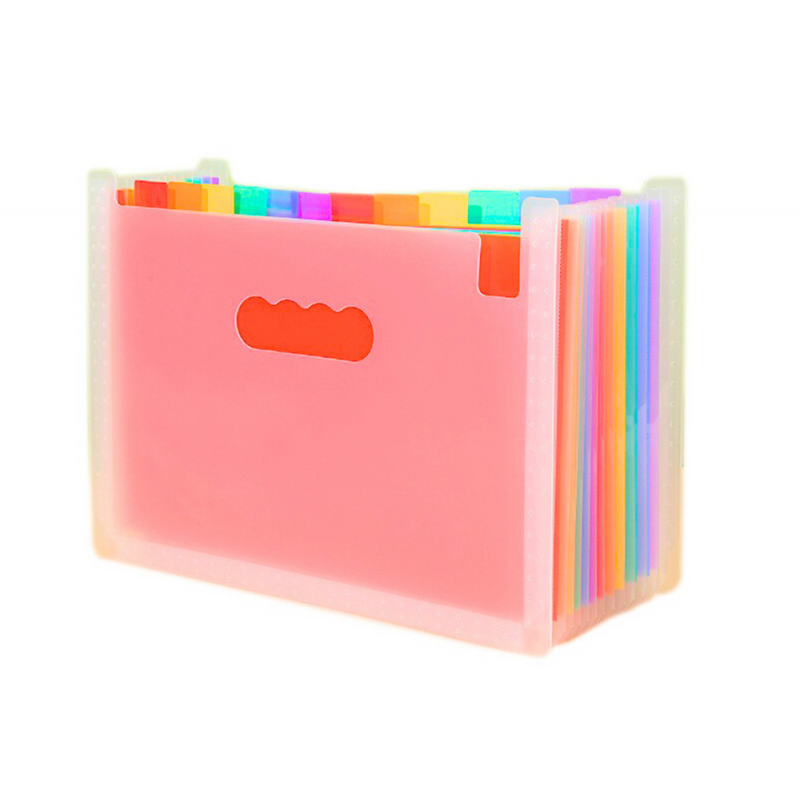 Folder Organizer For Documents Colored Tabs Pockets A4