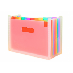 Folder Organizer For Documents Colored Tabs Pockets A4