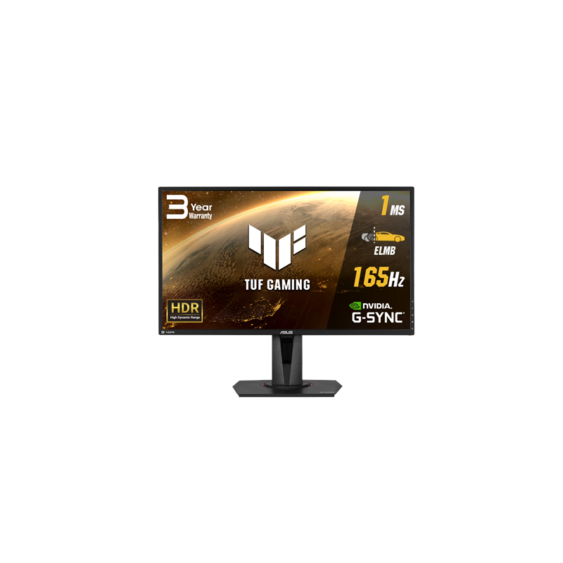 Asus Gaming LCD VG27AQ 27 " IPS WQHD 16:9 165 Hz 1 ms 2560 x 1440 pixels 350 cd/mu00b2 HDMI ports