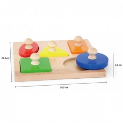 Viga Wooden Shapes Puzzle with Pins