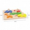 Viga Wooden Puzzle with Pins Animals