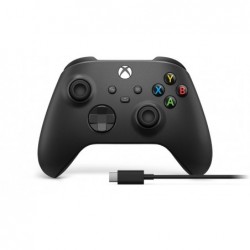 Microsoft Xbox Wireless Controller + USB-C Cable Black Gamepad Analogue / Digital PC, Xbox One, Xbox One S, Xbox One X,