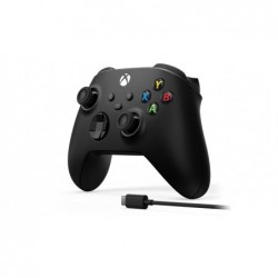 Microsoft Xbox Wireless Controller + USB-C Cable Black Gamepad Analogue / Digital PC, Xbox One, Xbox One S, Xbox One X,